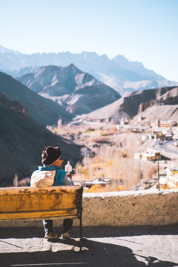 Ladakh,moulin à prière à Lamayuru