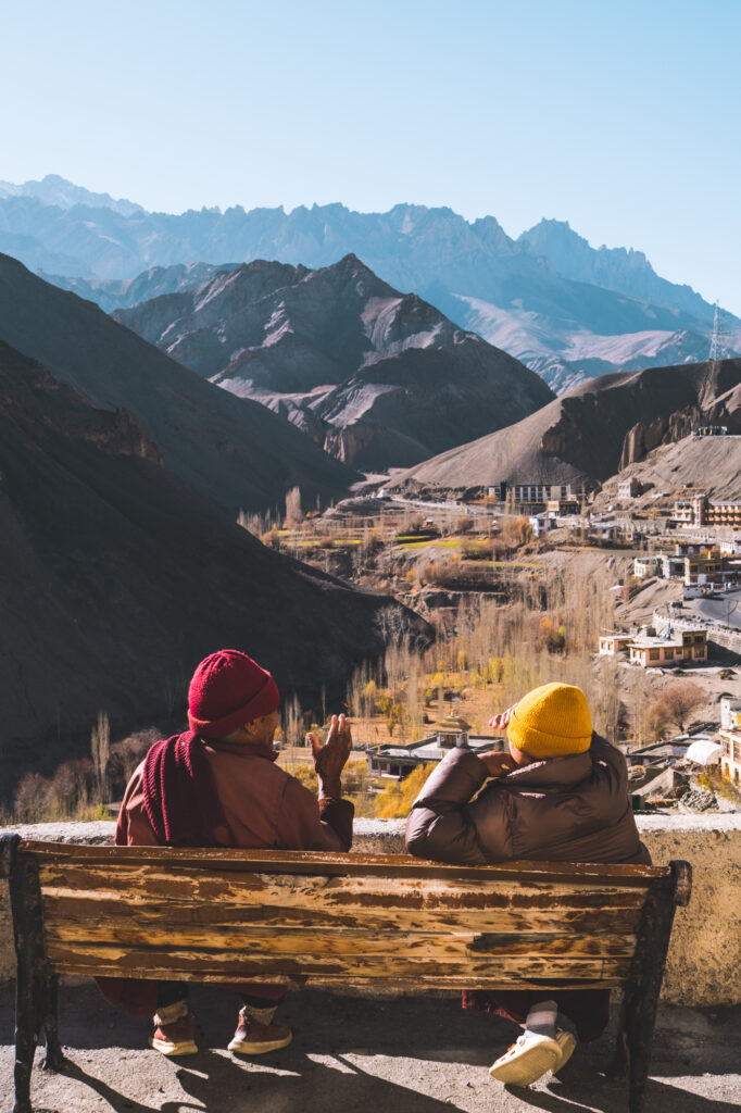 Ladakh,moines à Lamayuru