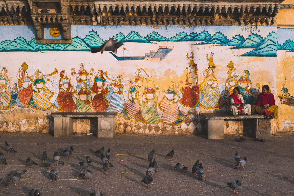 mur peint au Rajasthan