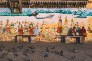 mur peint au Rajasthan