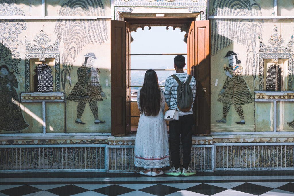 Couple indien dans un palais