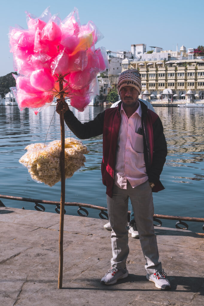 vendeur au Rajasthan