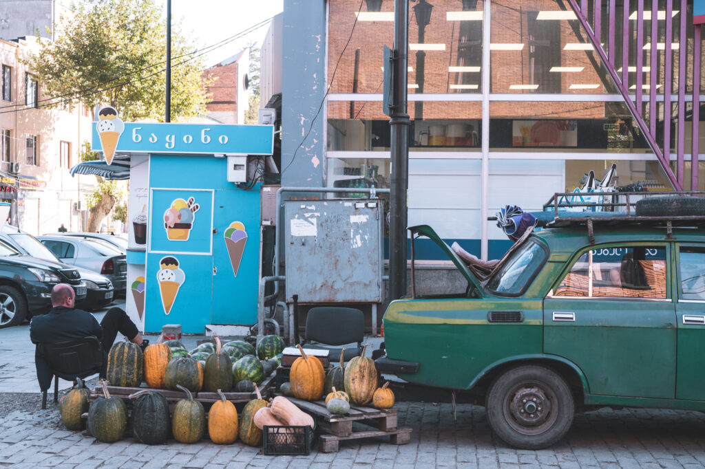 Vendeur à Kutaisi Georgie
