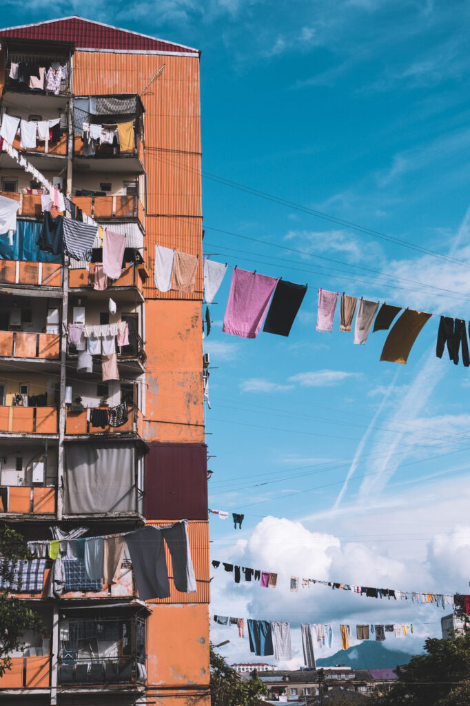 Batumi, linge aux fenetres